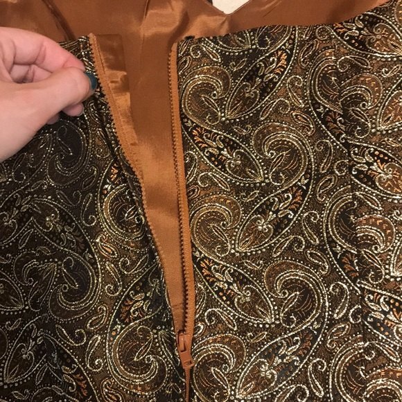 Vintage xscape by Lawrence Kurtz gold halter top size 10 made in USA small - Picture 10 of 12